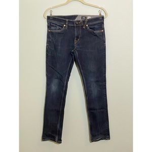 Volcom Vorta Slim Straight Blue Jeans 30 x 30"
